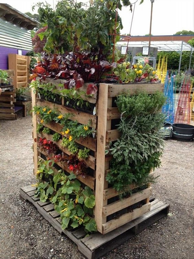 Wood Pallet Planter Ideas