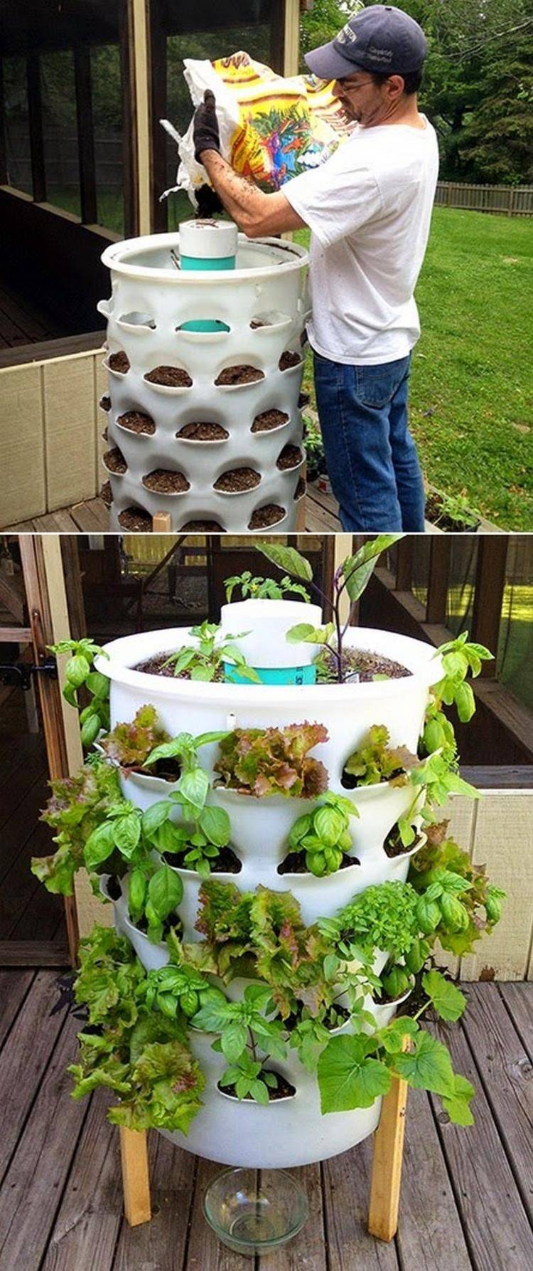 Dwc Hydroponics Vertical Tower Gardern Growing System Tower Garden