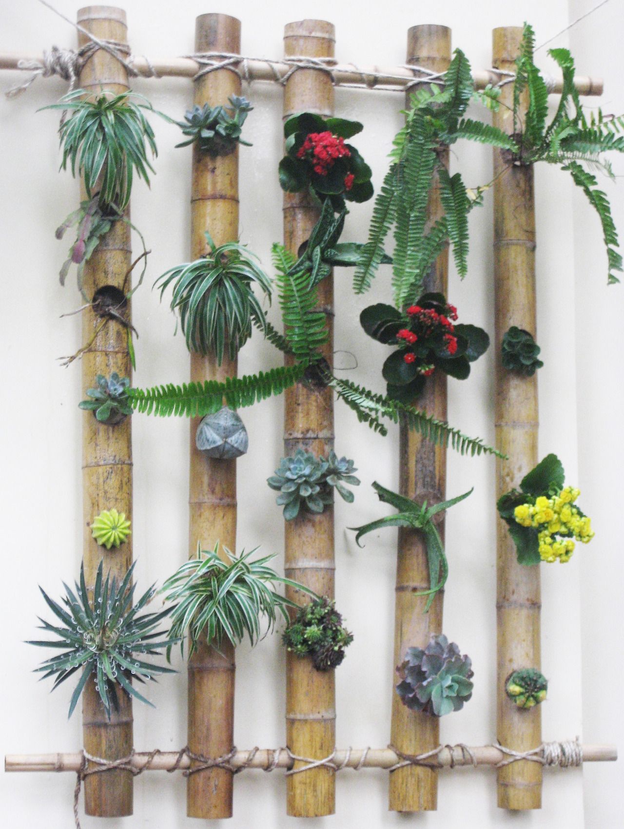 Vertical Bamboo Planters Bamboo Planter