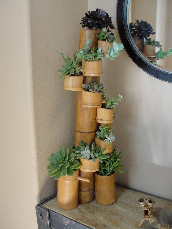 Fun And Easy Diy Vertical Bamboo Planter