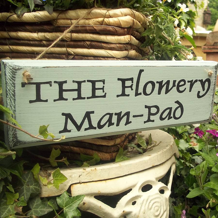 Garden Sign Personalized Wood Garden Sign Handmade Wood Etsy
