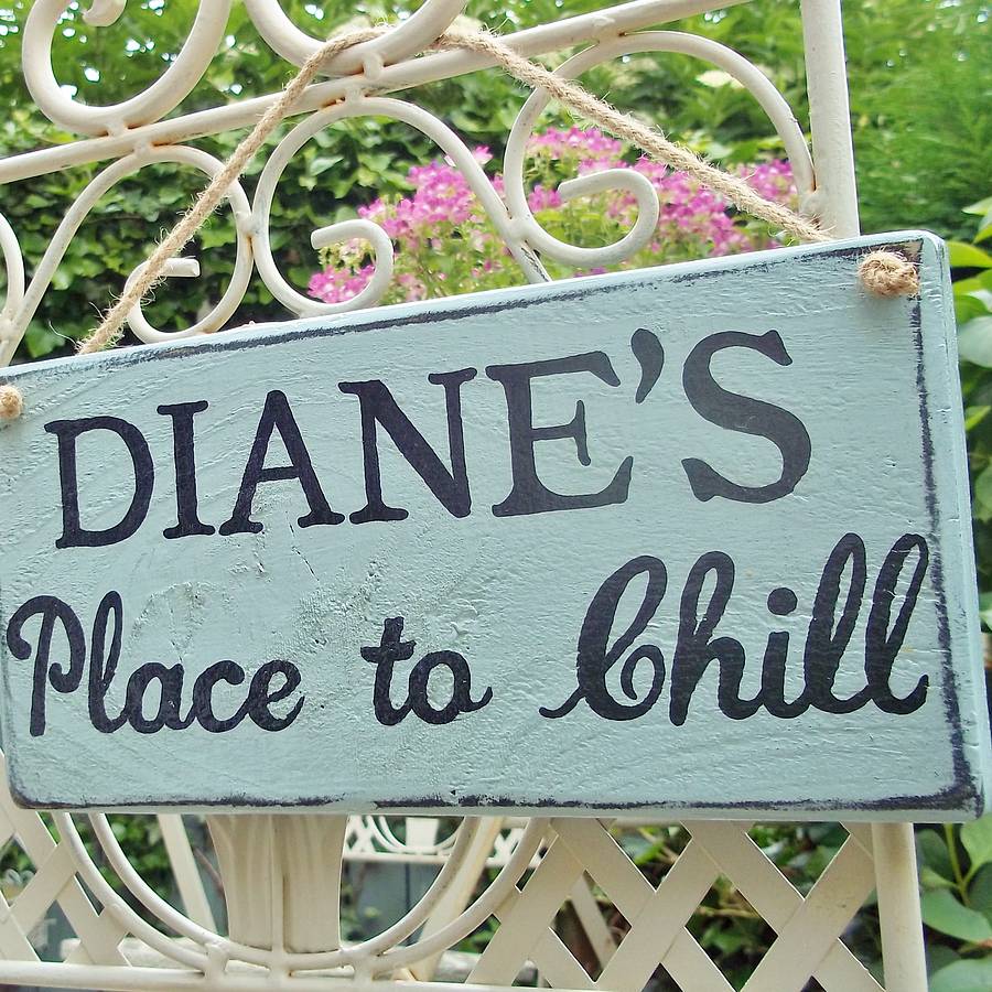 Rose Garden Rustic Wood Sign
