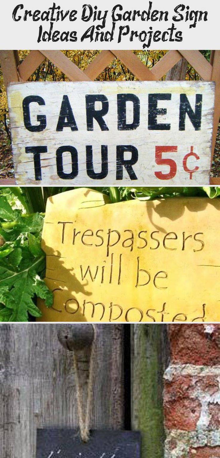 Creative Diy Garden Sign
