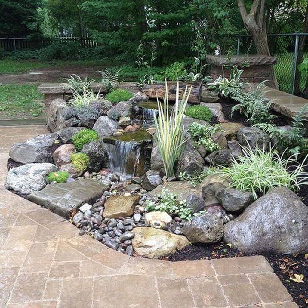 Unordinary Water Feature Front Yard Backyard Landscaping Ideas