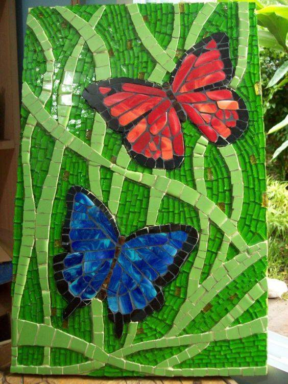 Butterflies Garden Decoration Multi Coloured Metal Outdoor Butterfly Xl