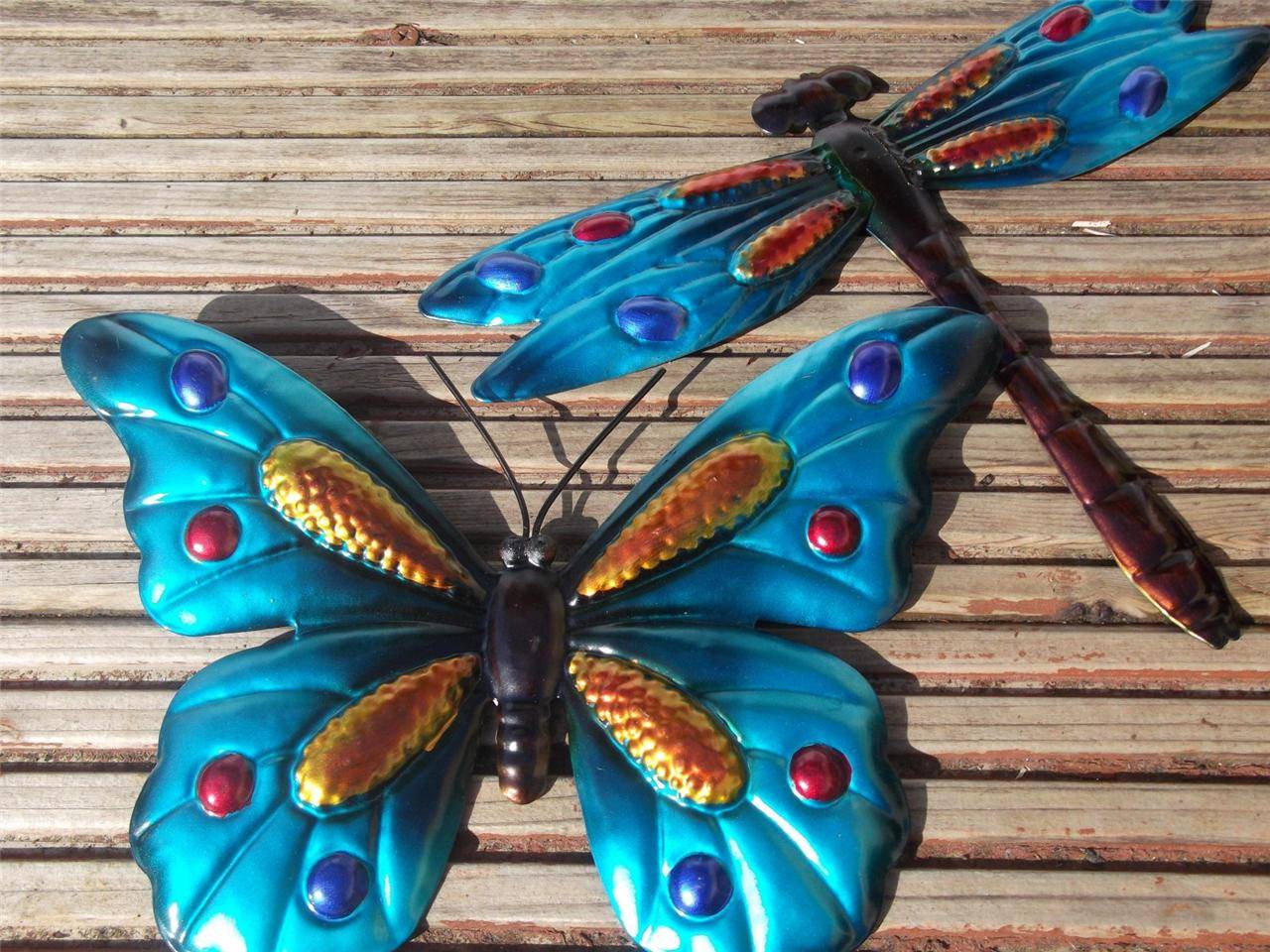 Butterfly Large Pink Metal Butterflies