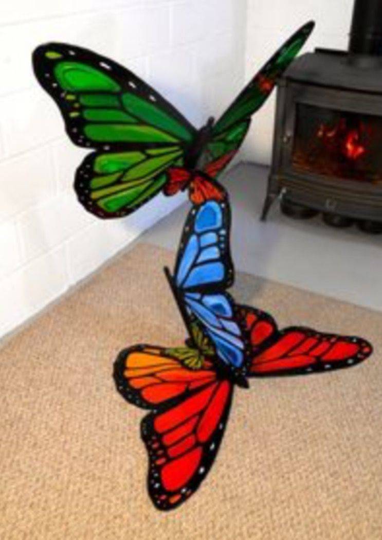 Handmade Mosaic Butterfly Garden Art Home Decor Unique Gift