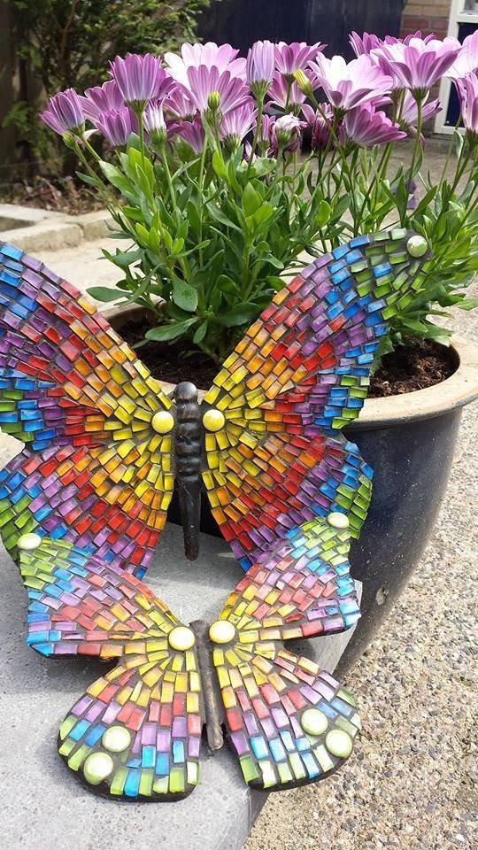 Large Butterfly Garden Metal Outdoor Sculpture Yard Art Etsy