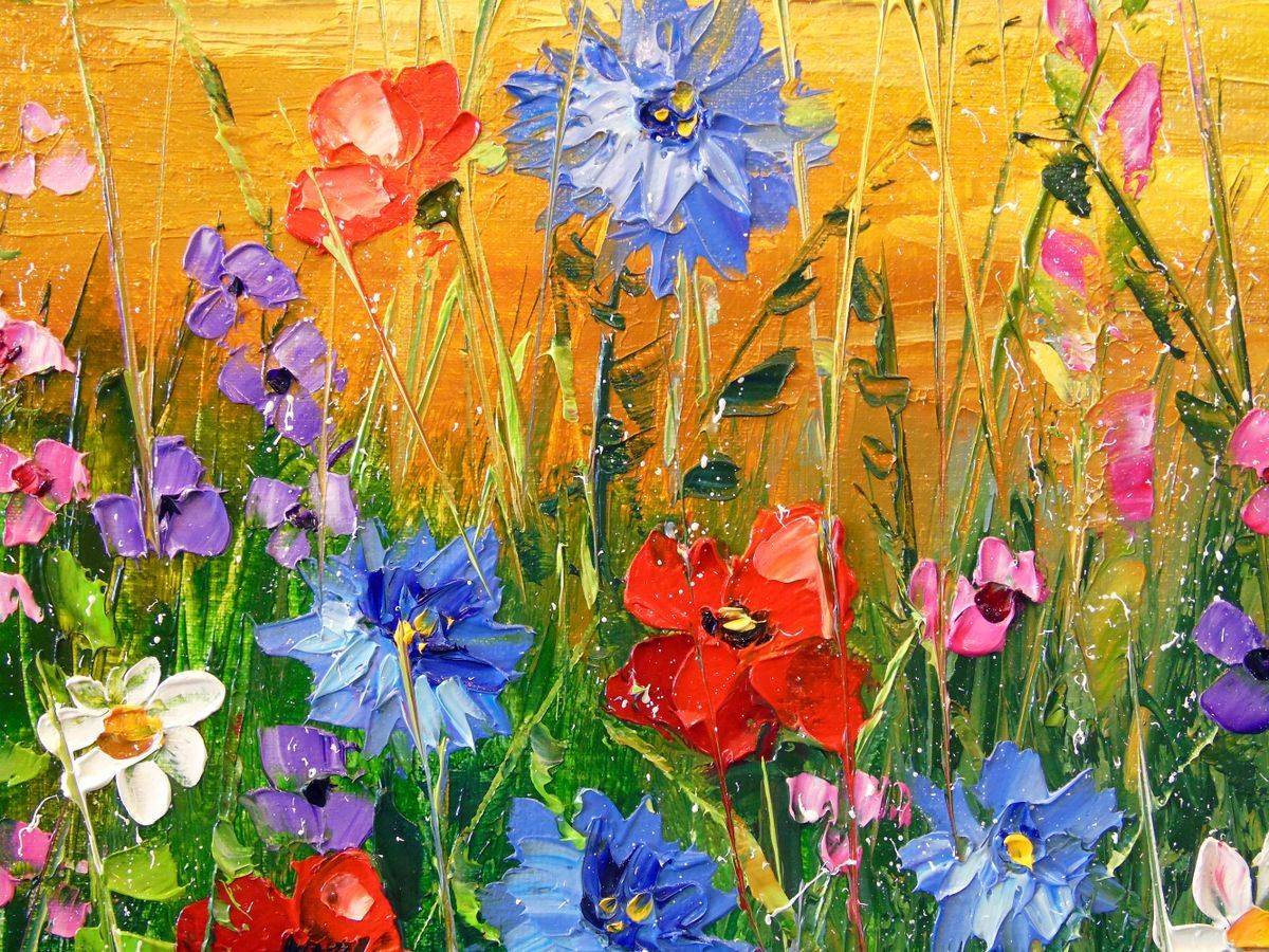 Deep In Summer Flower Garden Painting Oil Painting Floral Garden