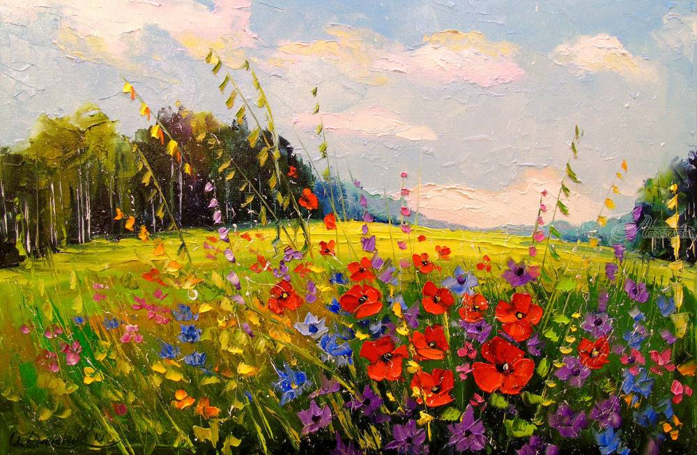 Front Porch And Flower Gardens Painting