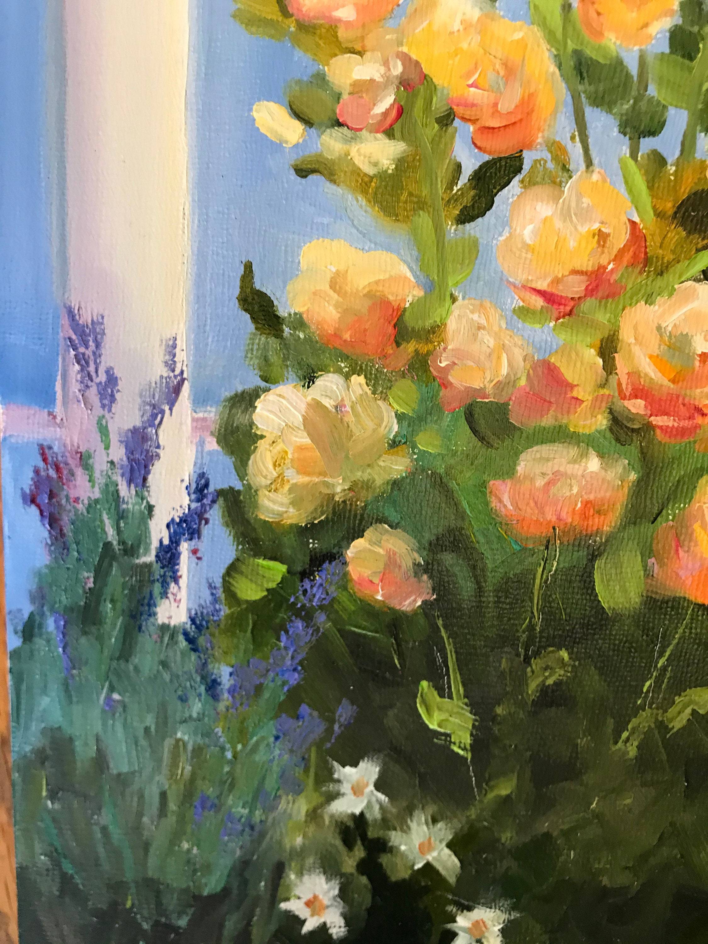 Garden Summer Cottage Painting