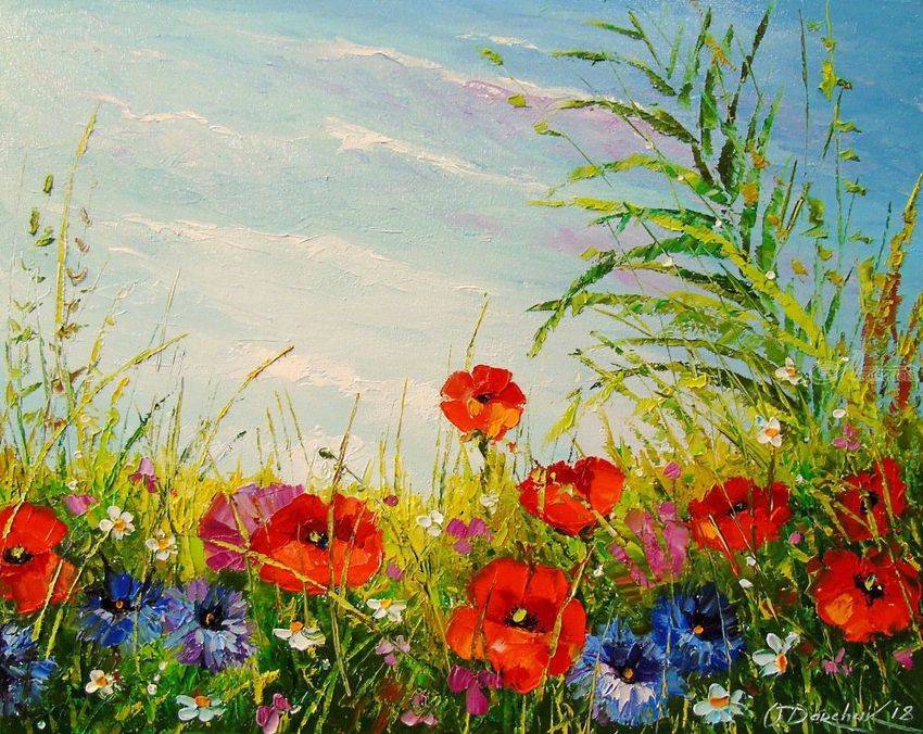 21 Summer Flower Garden Paintings Ideas You Must Look | SharonSable