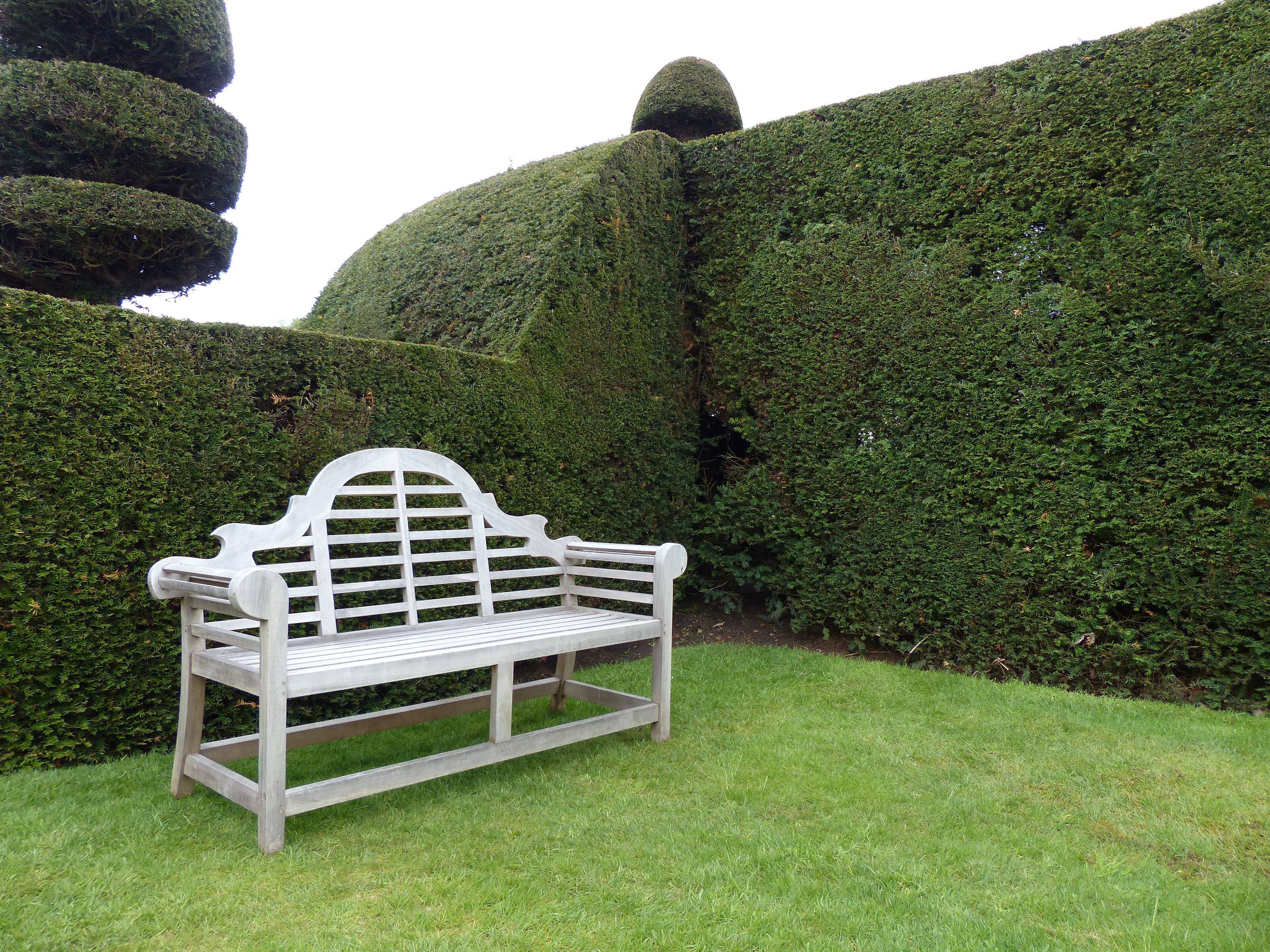 Vintage Cast Iron Angel Garden Bench