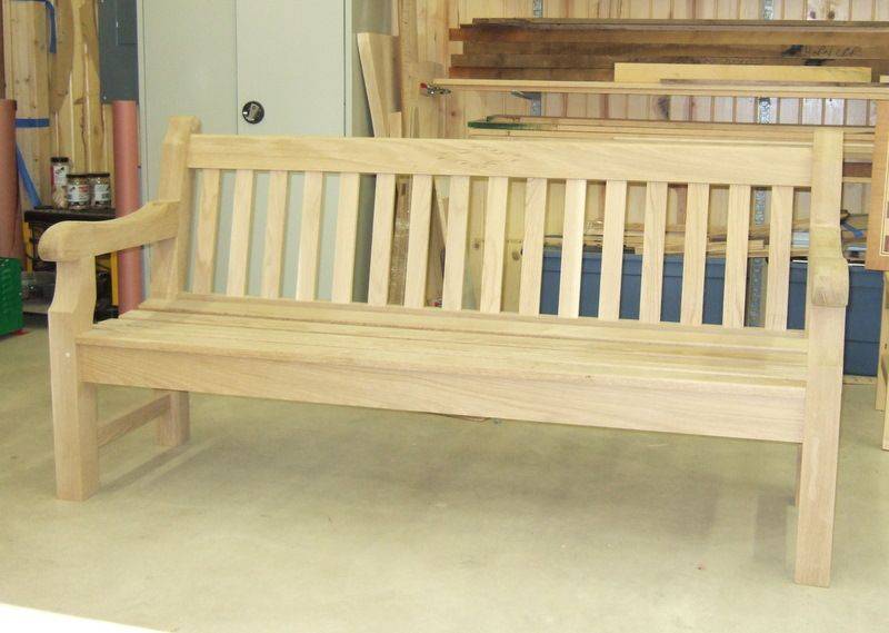 Wooden Park Bench