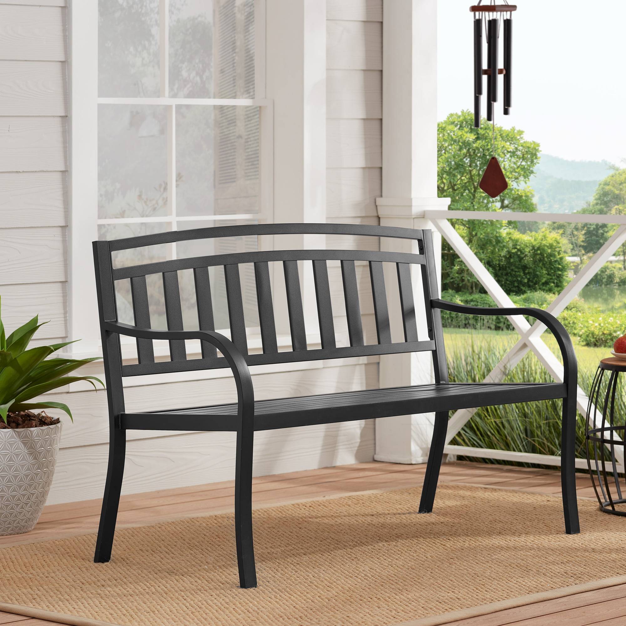 16 Outdoor Black Garden Bench Ideas You Cannot Miss SharonSable