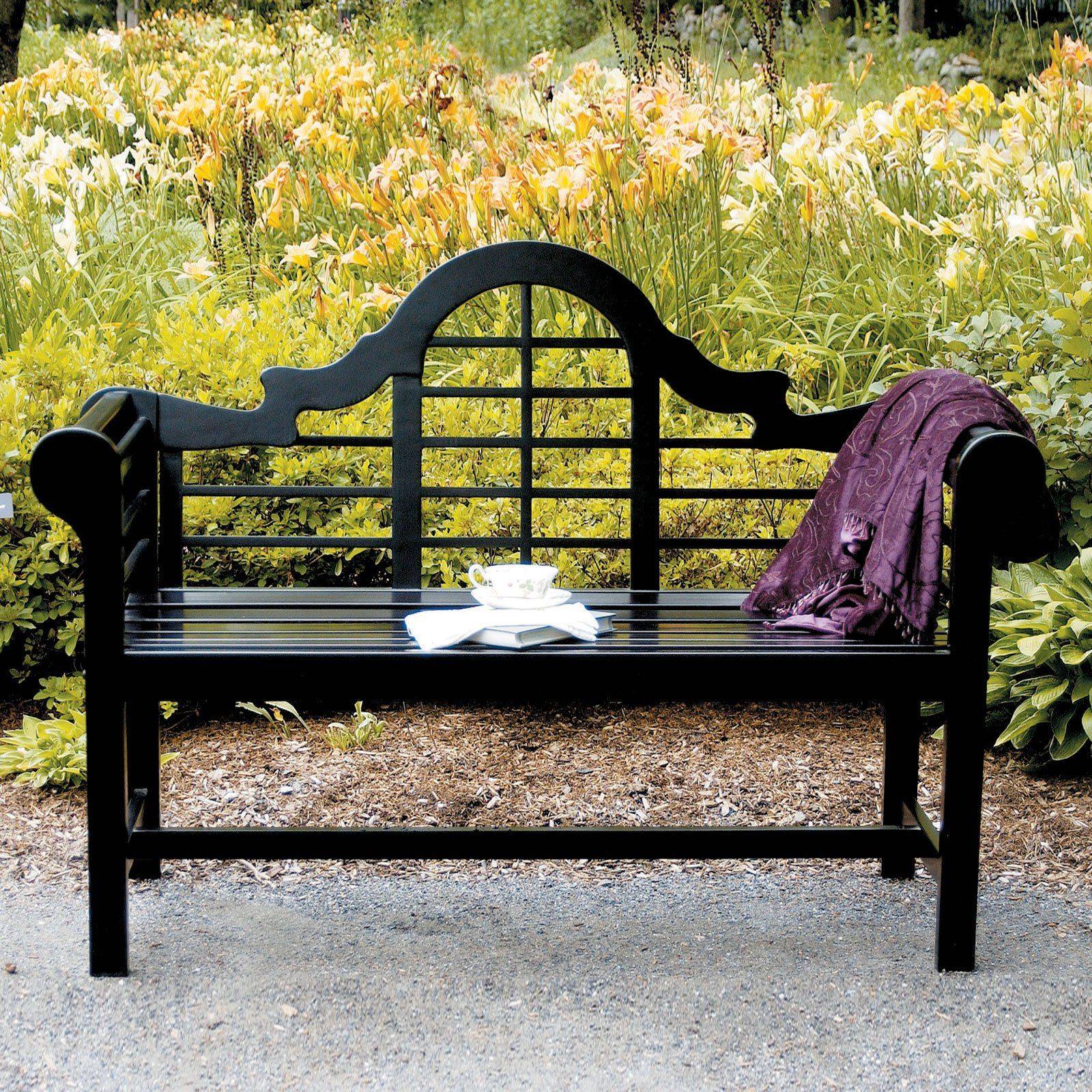 Mainstays Classic Metal Outdoor Garden Slat Bench