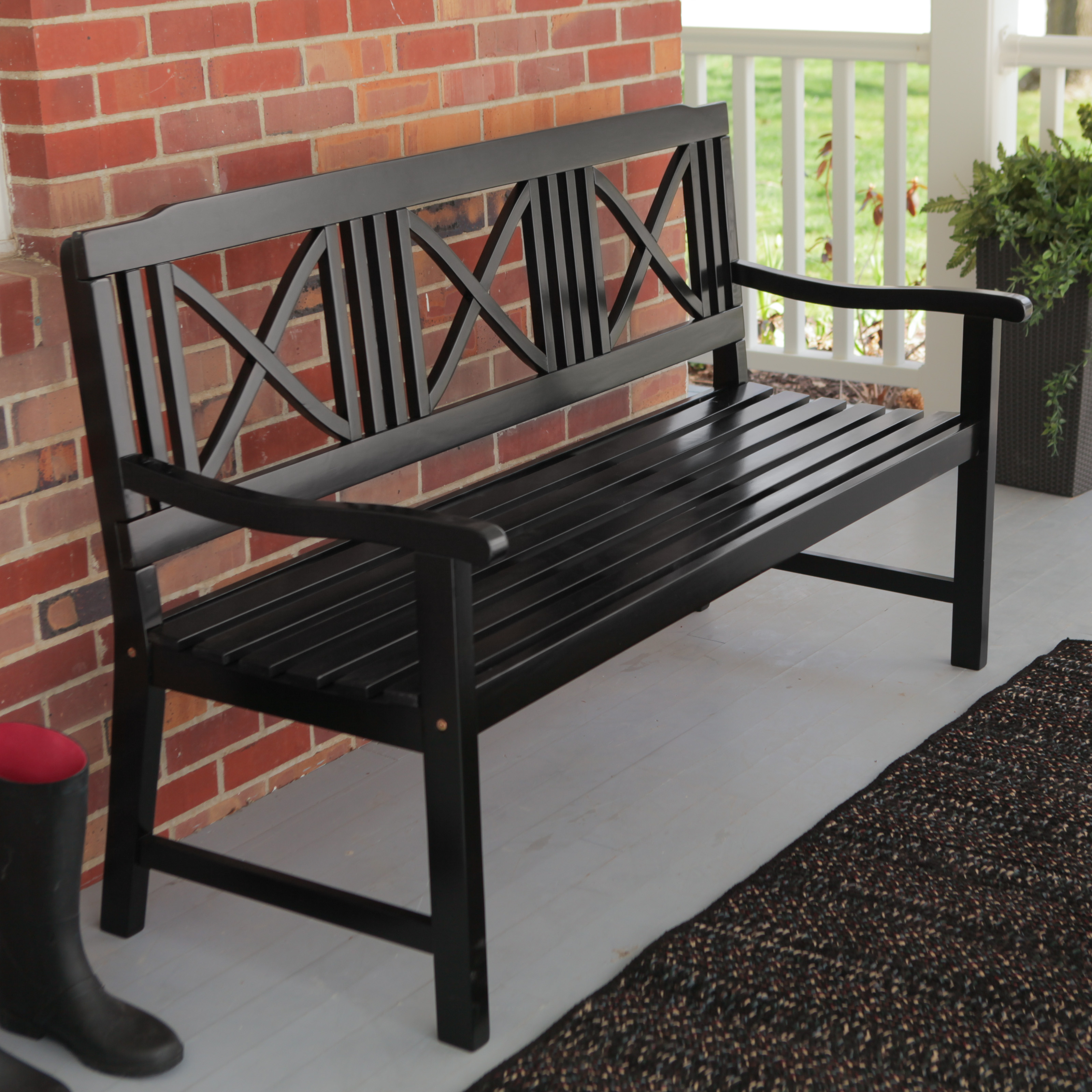 Weather Resistant Ft Eucalyptus Outdoor Garden Bench