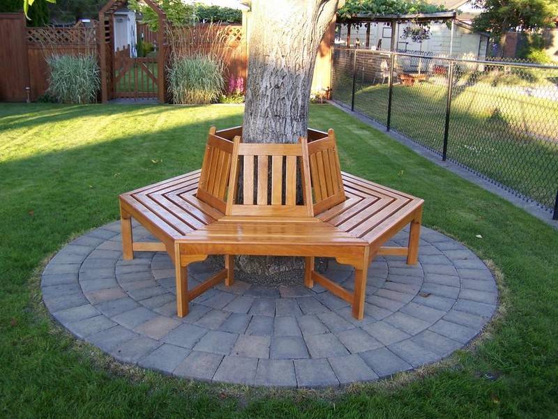 More Patio Furniture Tree Bench