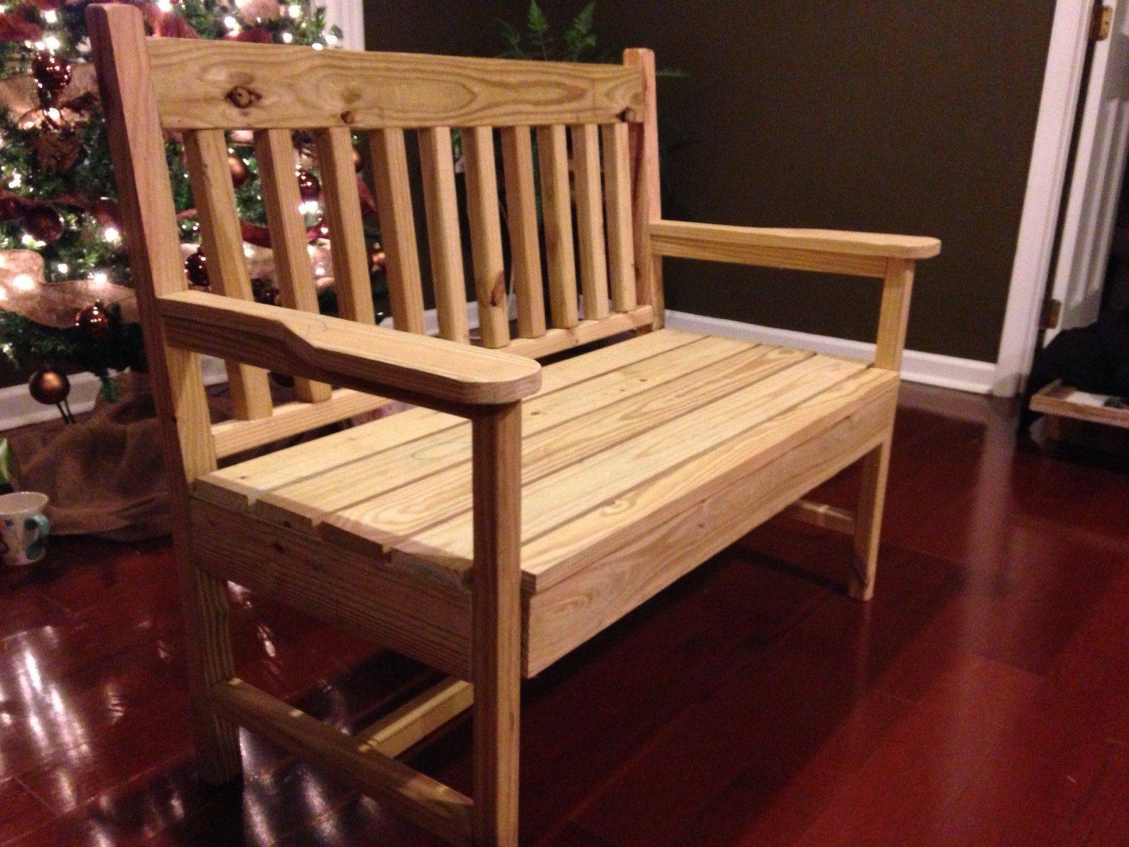 Large Porch Bench Modern Farmhouse Porch Bench