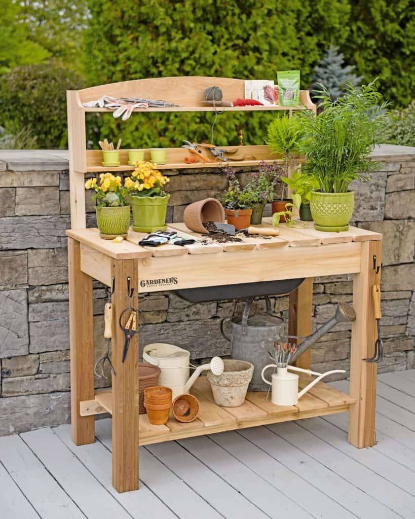 Pallet Potting Bench Pallet Work Bench