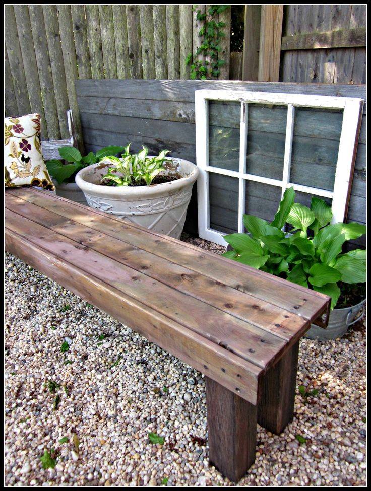Easy Homemade Garden Bench Youtube