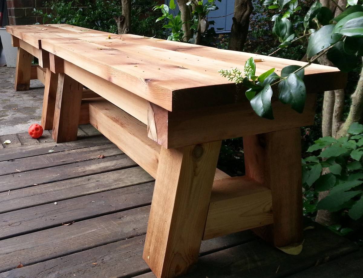 Wood Bench Outdoor