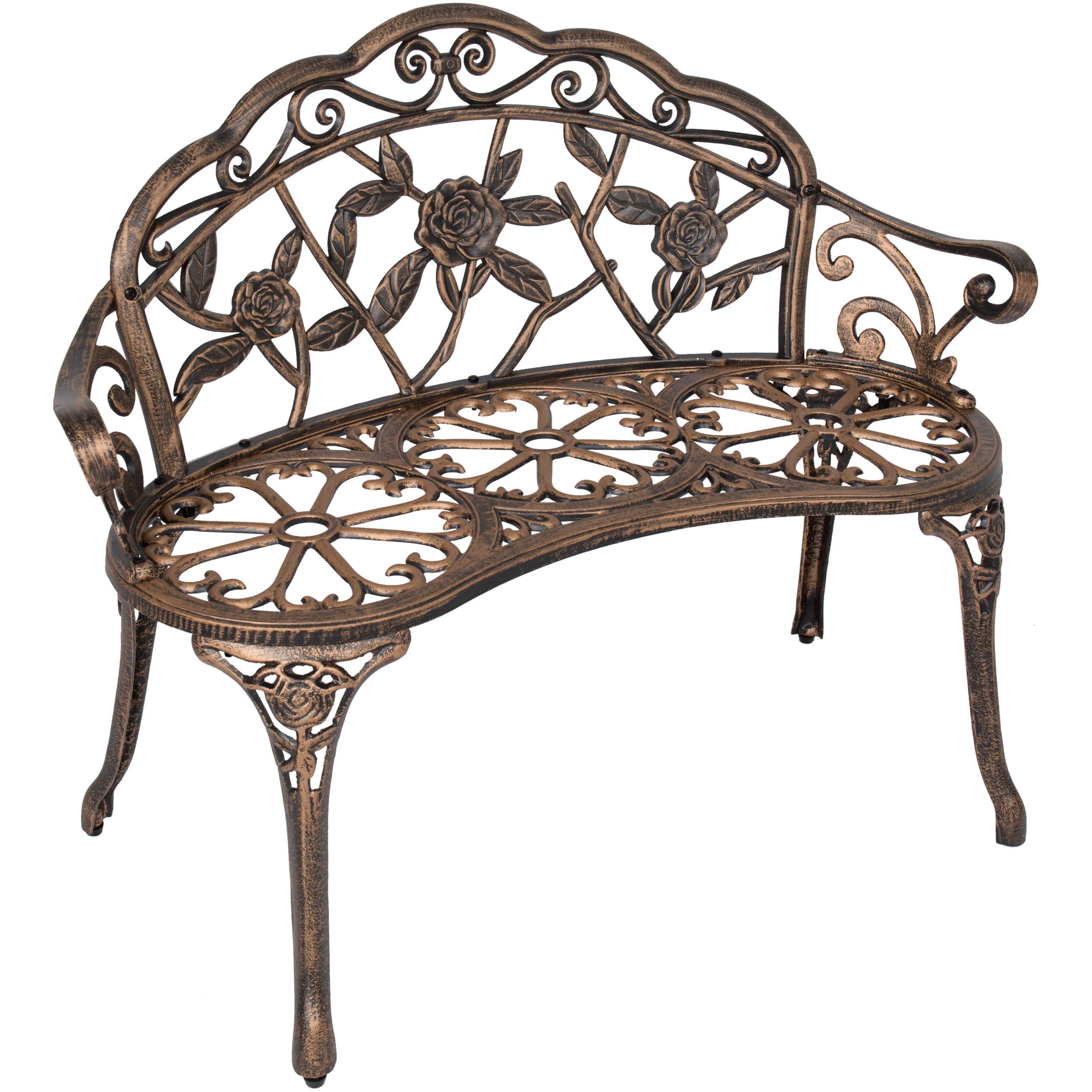 Green Vintage Metal Bench
