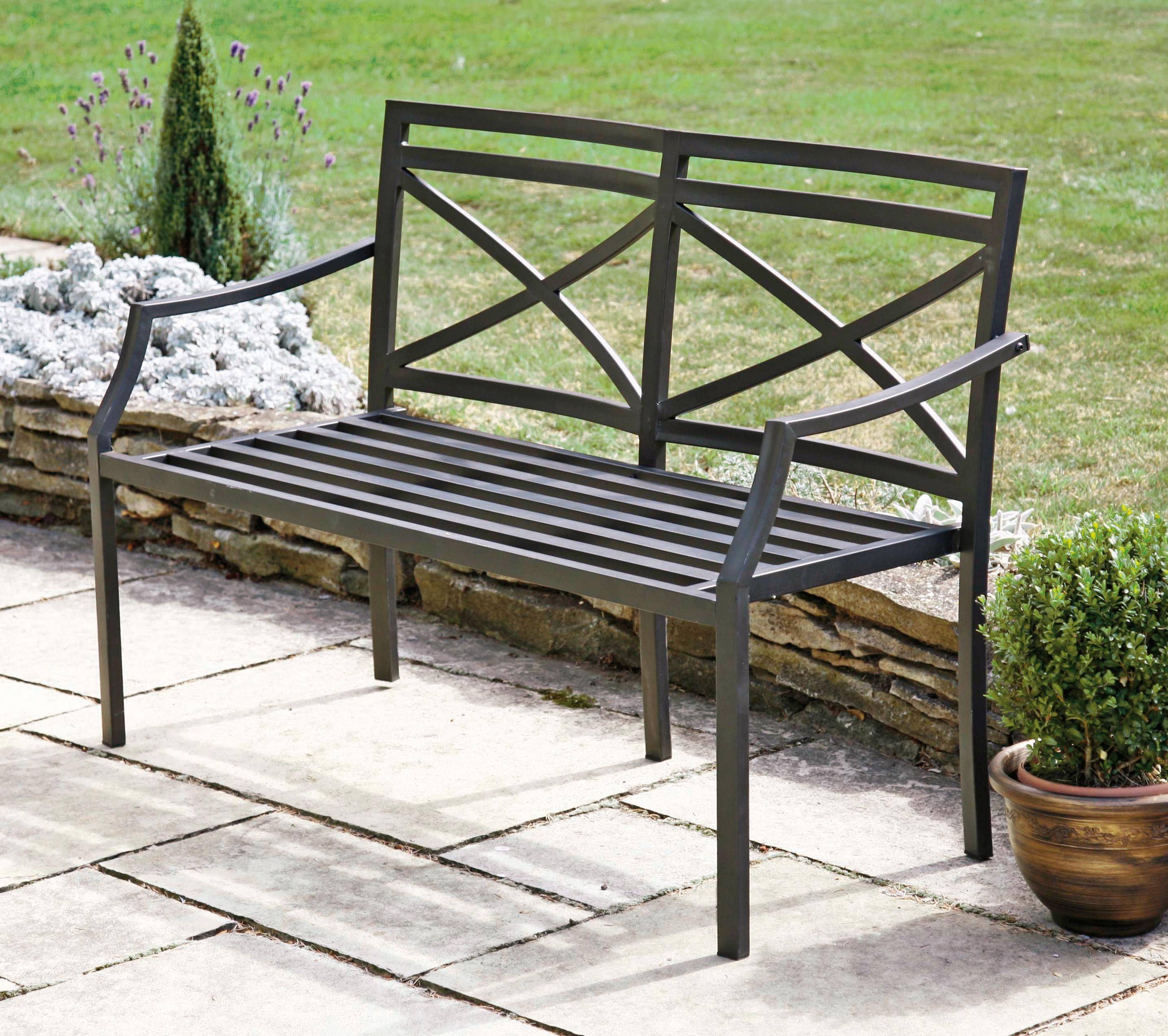 Vintage Cast Iron Garden Bench