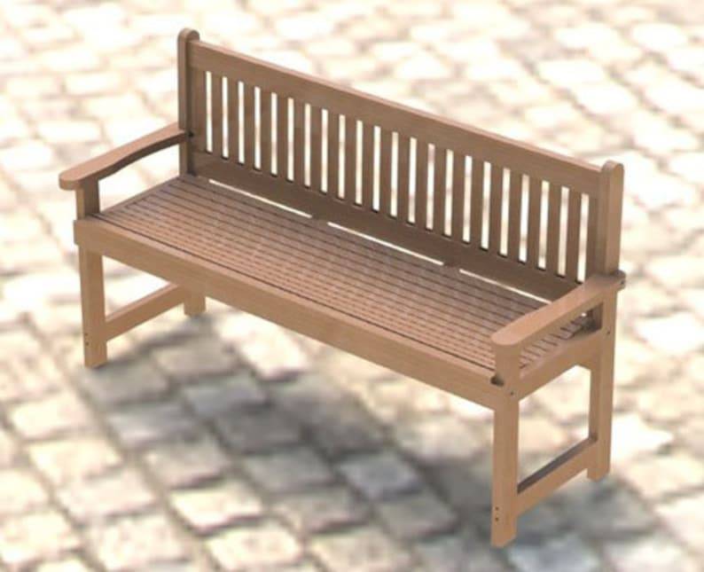 English Garden Bench Templates