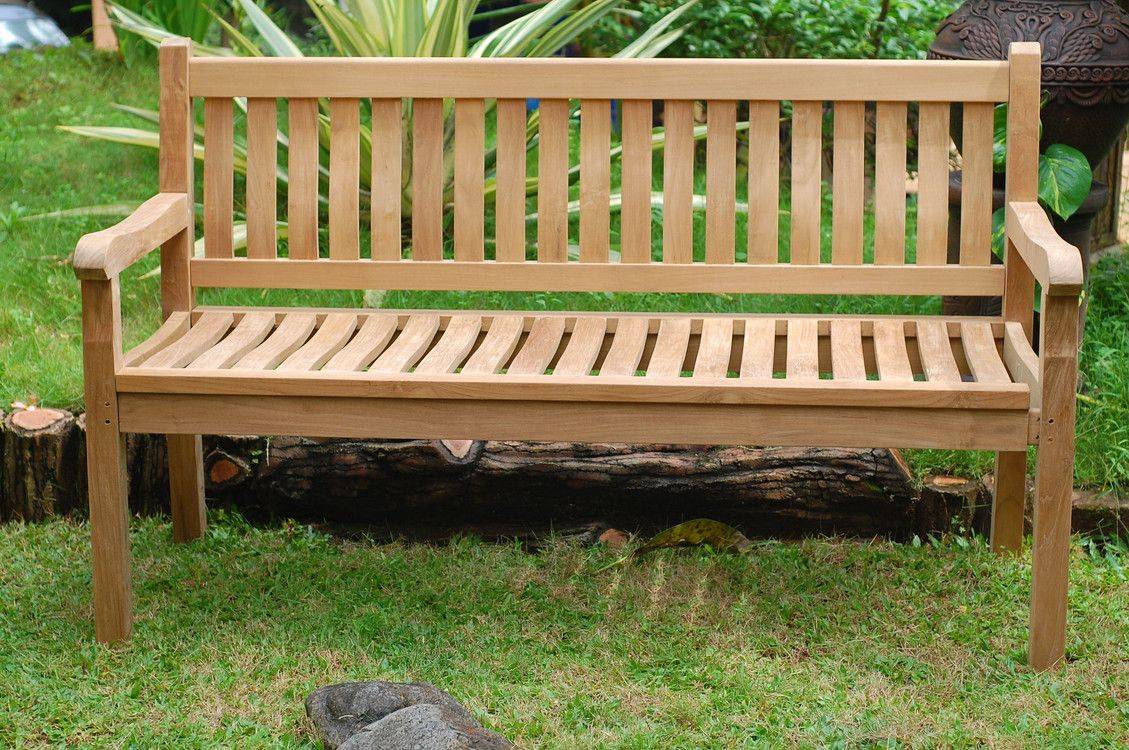 Wooden Park Bench