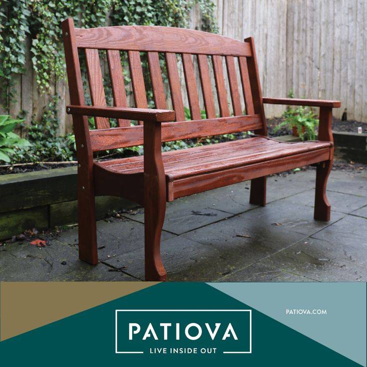 Our Garden Metal Garden Bench Brown