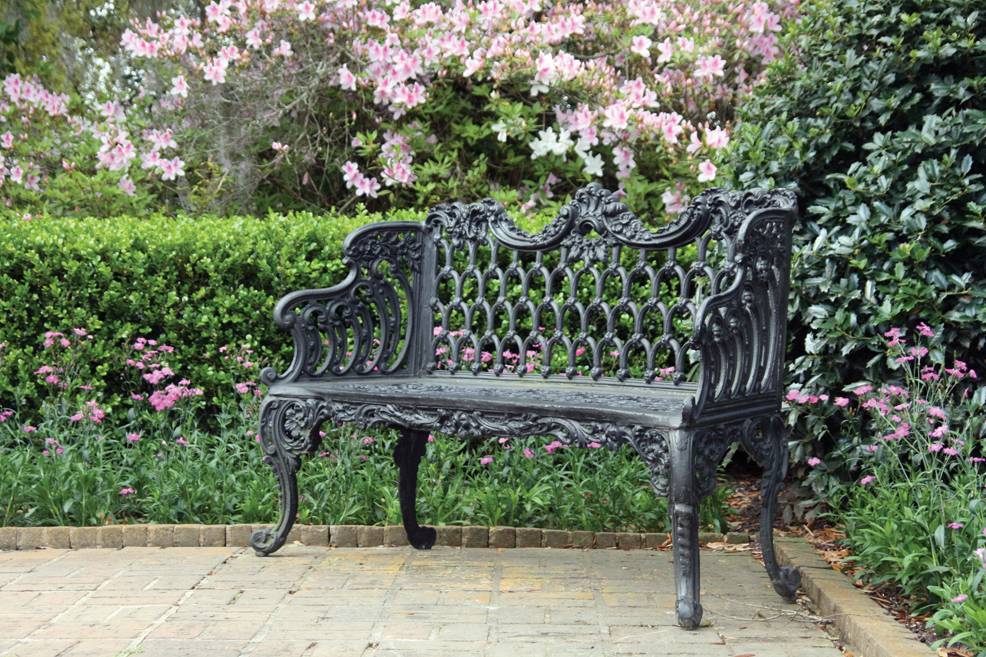 Black Cast Iron Parkgarden Bench English Th Century Victorian