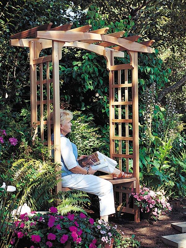 Garden Arbor Bench Design Ideas