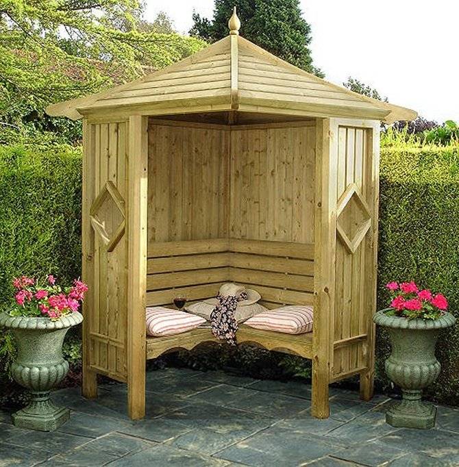 Garden Arbor Bench Design Ideas