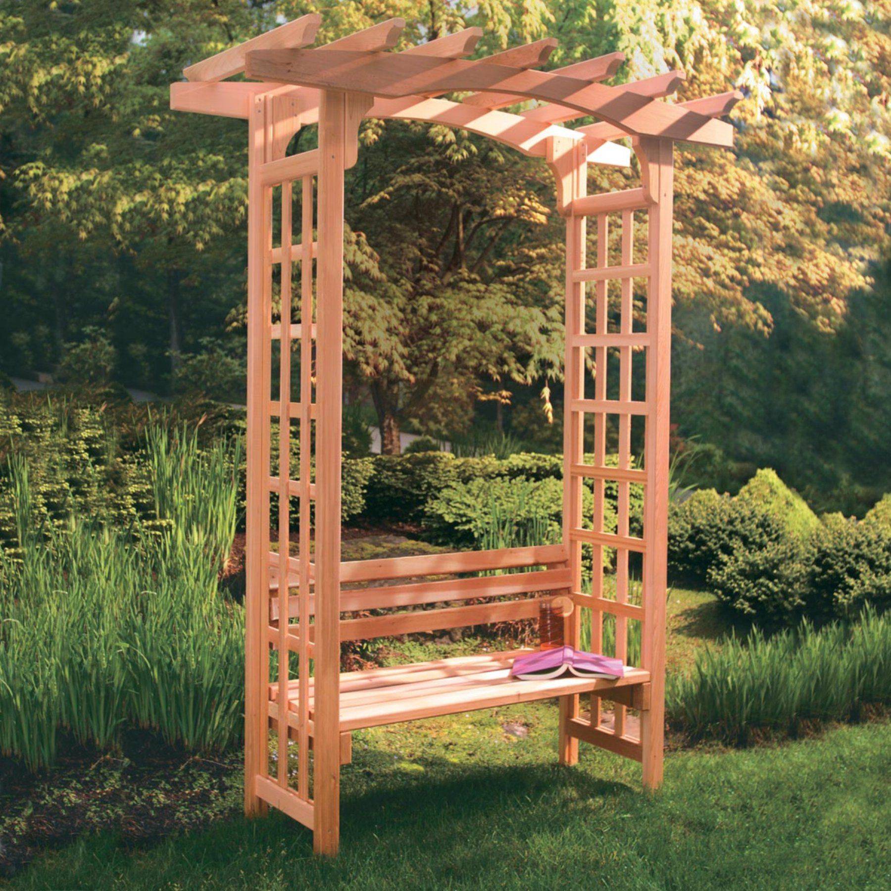 Rightangled Wooden Garden Arbour Corner Seat Garden Arbour Seat