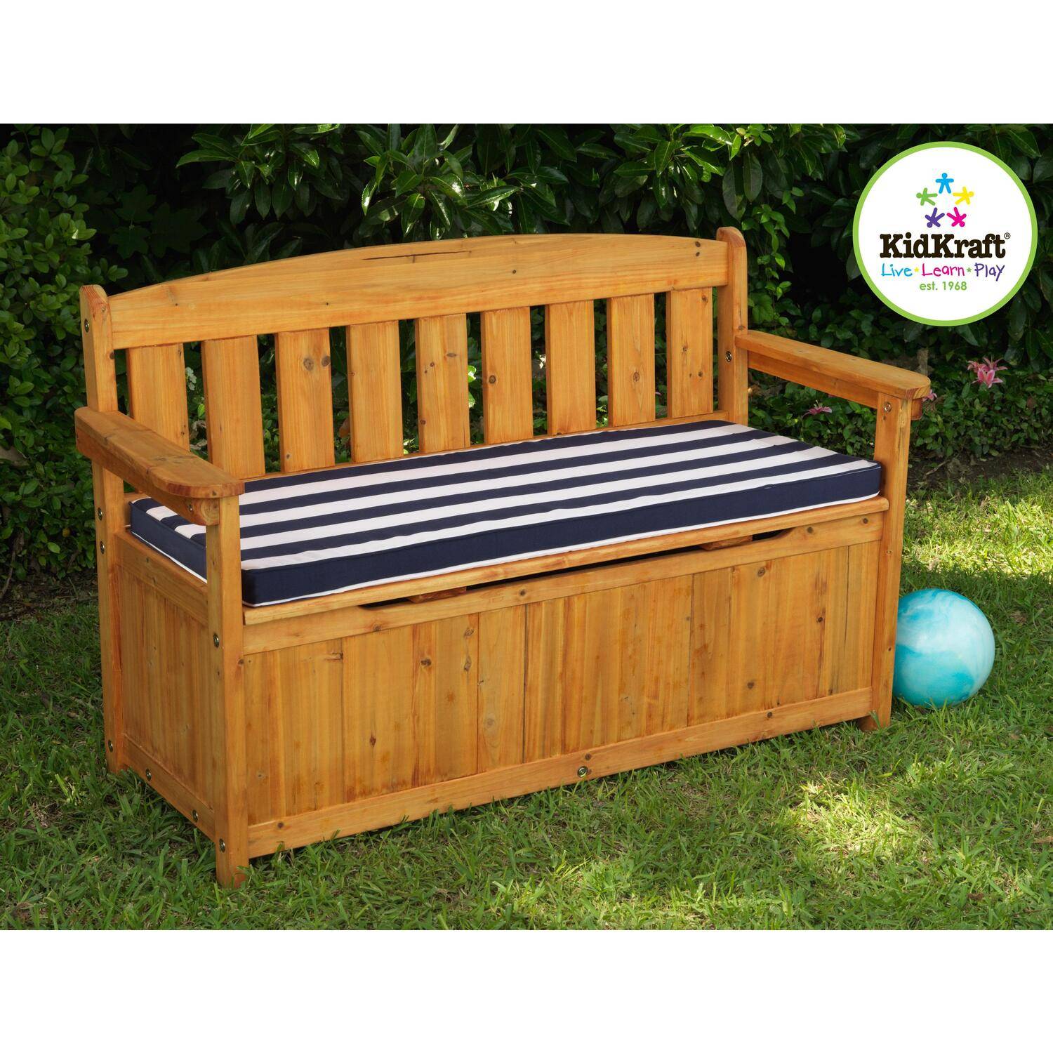Outdoor Wooden Storage Bench Home Furniture Design