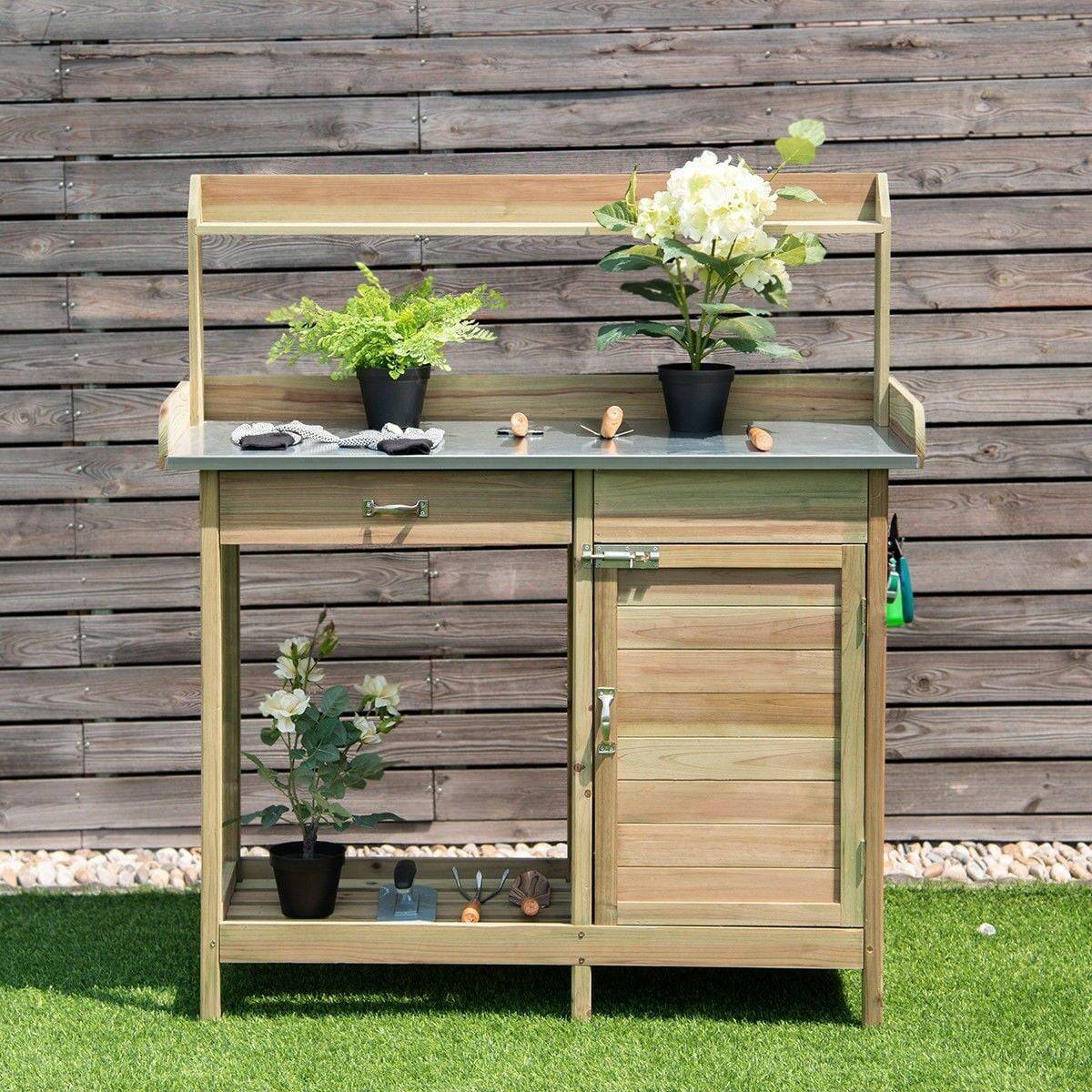 Outdoor Garden Potting Bench Design Ideas Decorelated