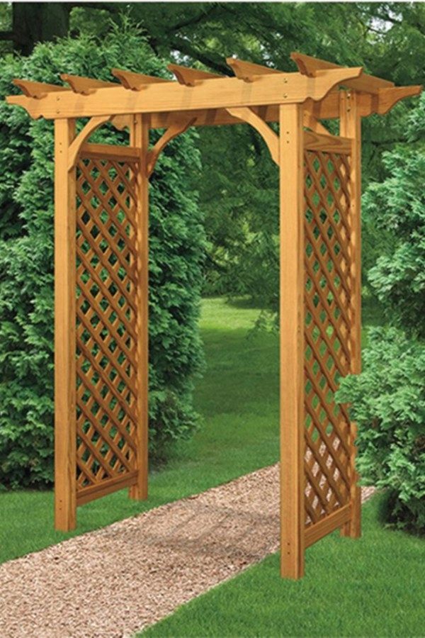 A Wooden Garden Arbor