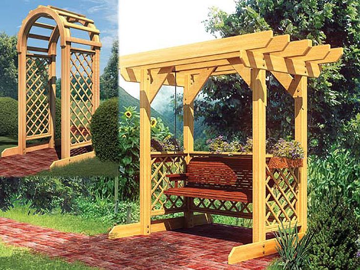 Trellis Bench Garden Arbor