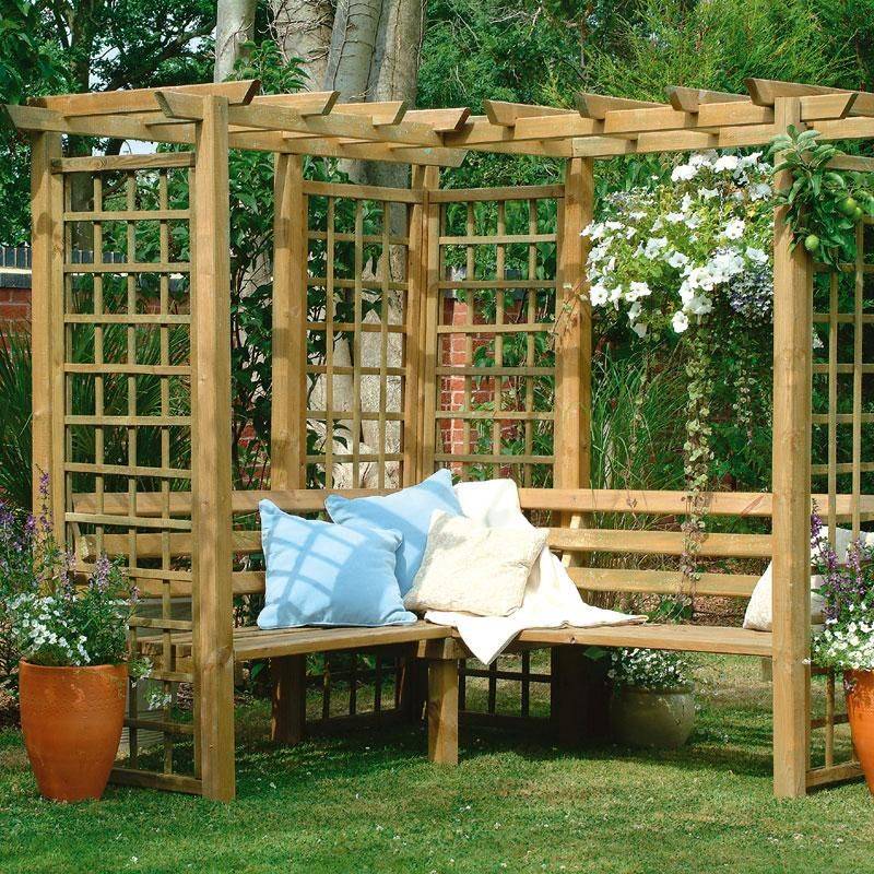 Garden Arbor Bench Design Ideas