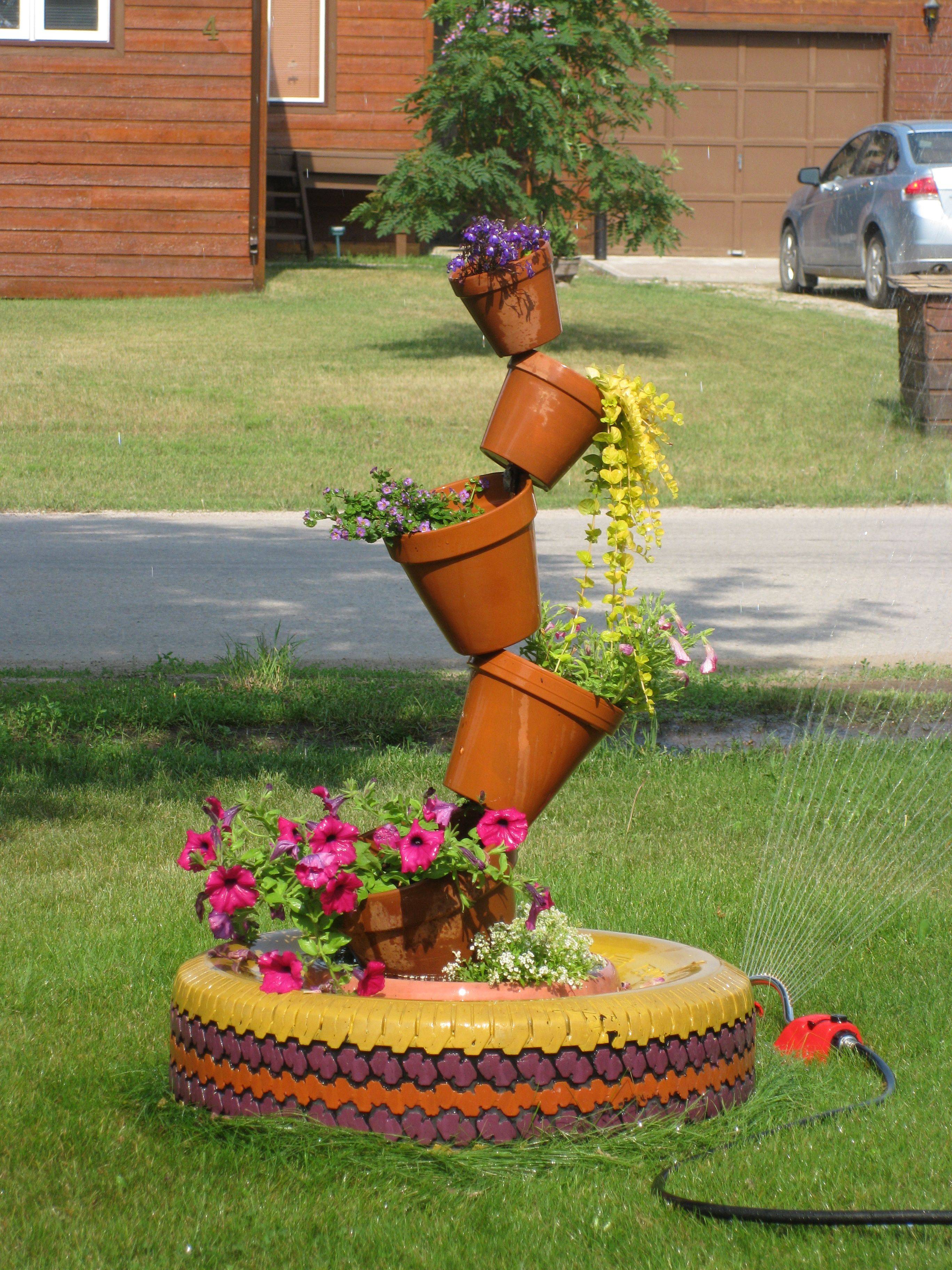 Astounding Wonderful Diy Used Tire Planters