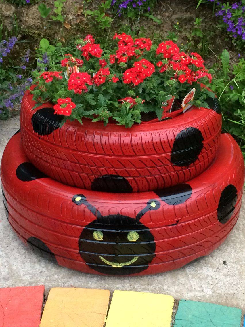 Diy Recycled Tire Planter Ideas
