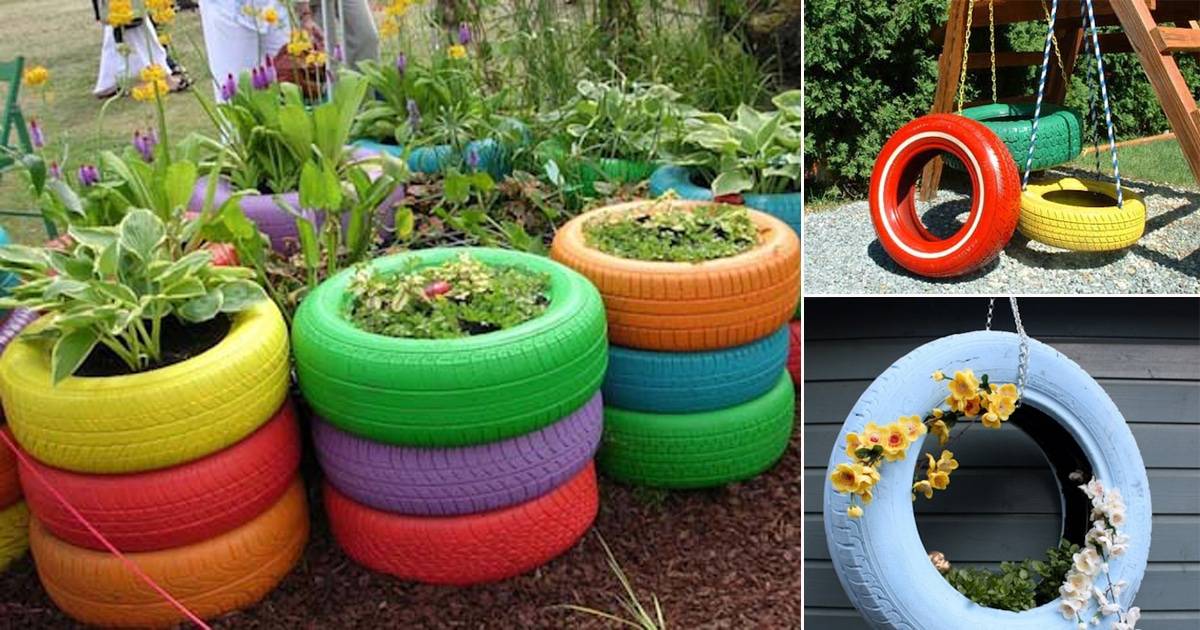 Gardening Tire Planters Ideas