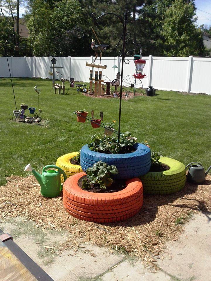 Animal Tire Planter Garden Art Fab Diy Ideas