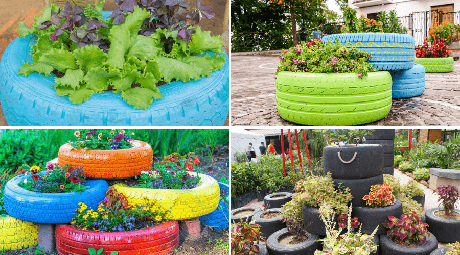 Creative Diy Tire Container Gardening Ideas Container Plants