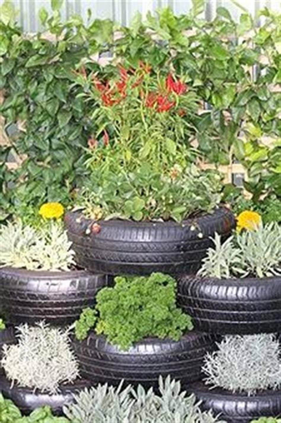 Impressive Diy Tire Planters Ideas