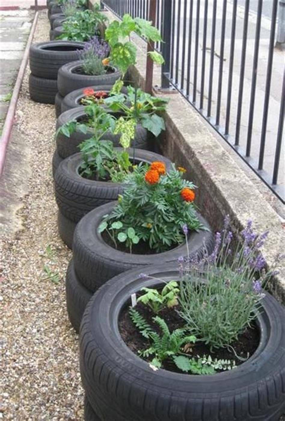 Diy Old Tire Garden Ideas