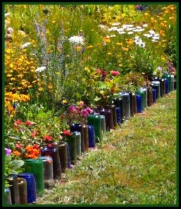 18 Beer Bottle Garden Edging Ideas Worth to Check SharonSable