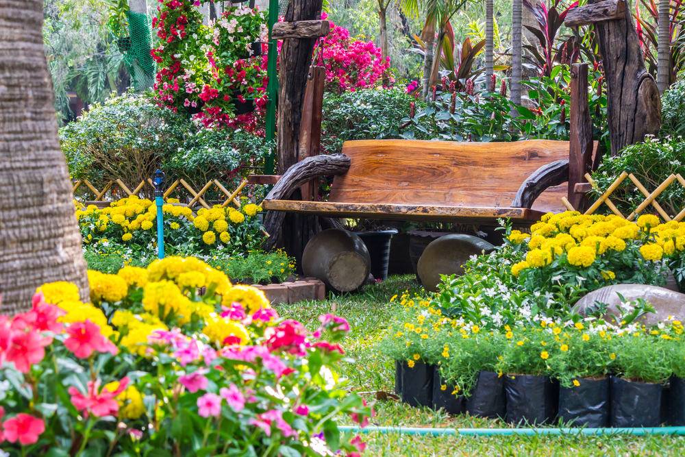 Beautiful Red Cedar Garden Benches