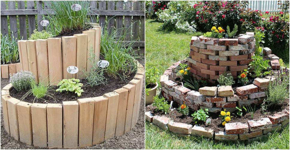 A Spiral Herb Garden Spiral Garden Design